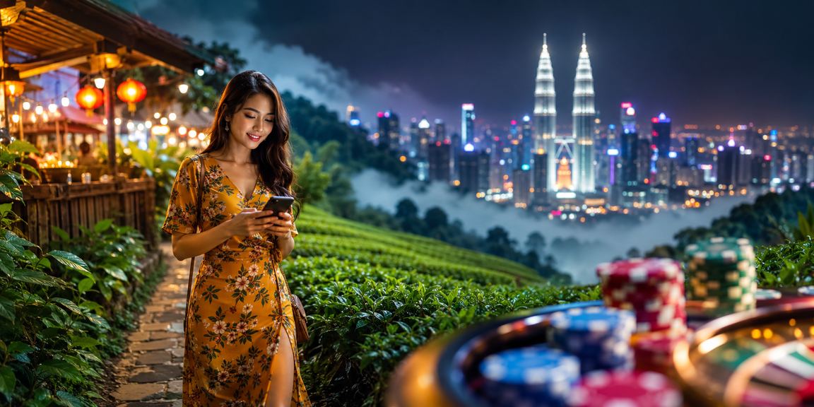 Pengguna Kuala Lumpur menggunakan telefon pintar untuk mengakses pertaruhan kriket gt3 secara mudah alih