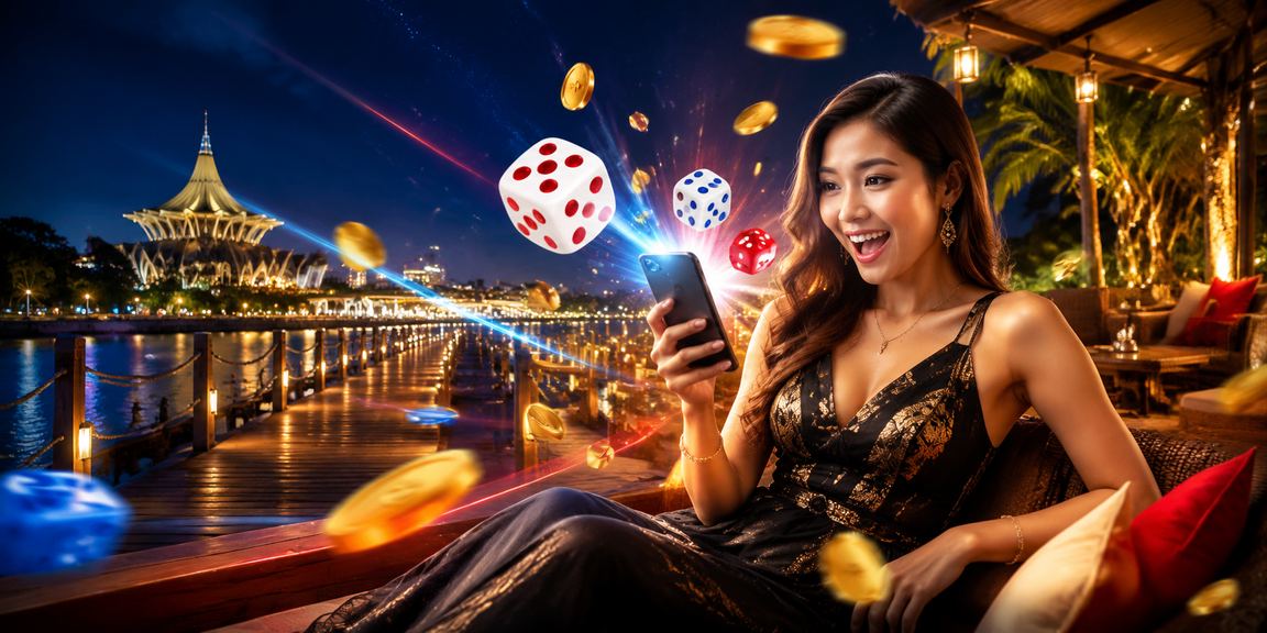 Meja permainan dadu dan Roulette kasino dalam talian gt3 di Kuching Sarawak