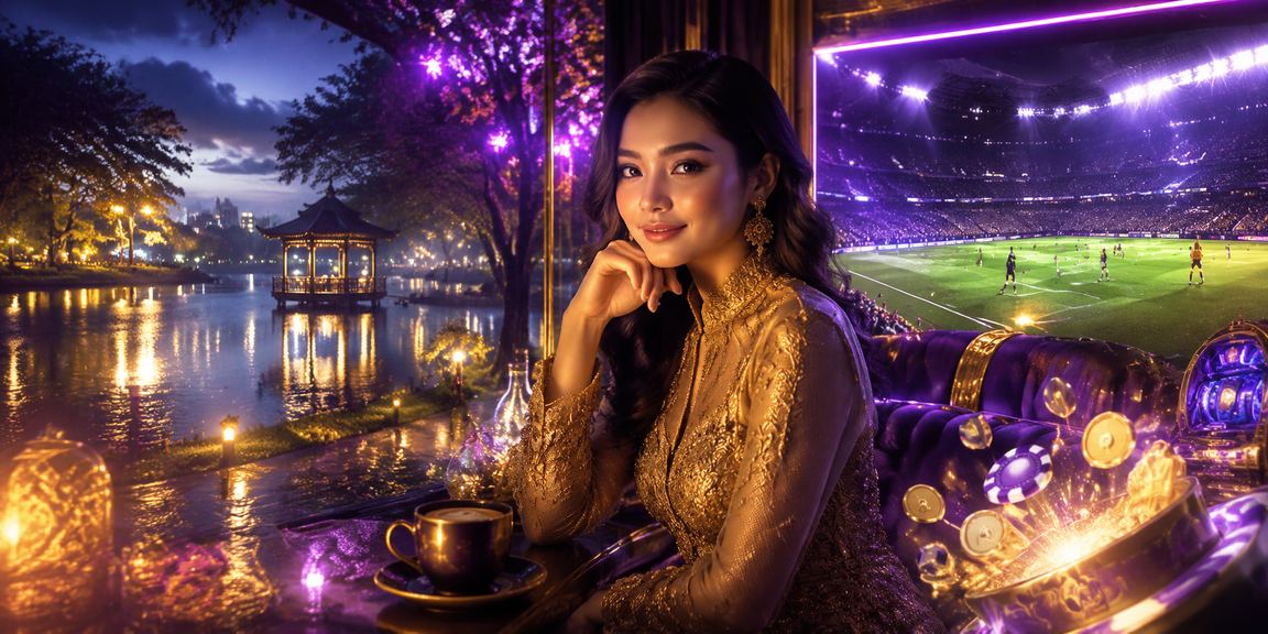 Peminat sukan Malaysia dalam busana tradisional mengikuti pertaruhan sukan melalui platform gt3