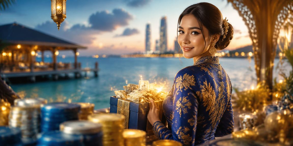 Suasana Hari Raya di Terengganu dengan pengguna gt3 menikmati permainan kasino dalam talian